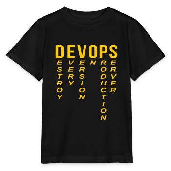 Devops Définition de l’ordinateur technique - T-shirt bio MINI CREATOR Stanley/Stella Enfant - noir - Devant - Mikhail (115cm)