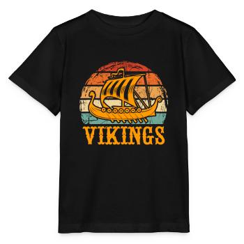 Viking - T-shirt bio MINI CREATOR Stanley/Stella Enfant - noir - Devant - Mikhail (115cm)