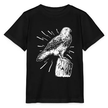 Ornithologie Vogel Liebhaber Bussard Falke Adler - Stanley/Stella Kinder T-Shirt MINI CREATOR  - Schwarz - Vorne - Mikhail (115cm)