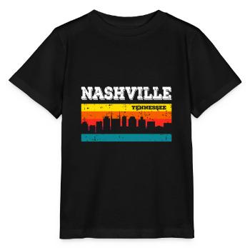 Nashville, Tennessee - Stanley/Stella Kinder T-Shirt MINI CREATOR  - Schwarz - Vorne - Mikhail (115cm)