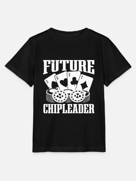 Pokerspieler Future Chipleader Poker - Stanley/Stella Kinder T-Shirt MINI CREATOR - Schwarz
