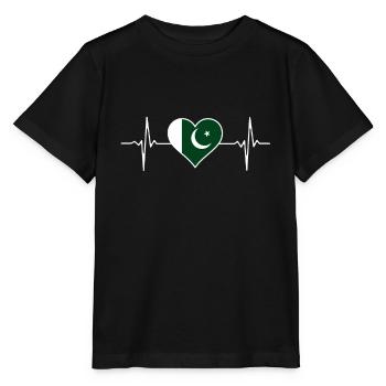 Pakistan Heartbeat - T-shirt bio MINI CREATOR Stanley/Stella Enfant - noir - Devant - Mikhail (115cm)