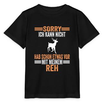 Rehliebhaber Rehe Reh - Stanley/Stella Kinder T-Shirt MINI CREATOR  - Schwarz - Vorne - Mikhail (115cm)