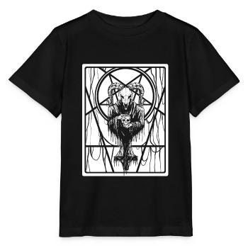 Satanique Occulte Dark Art Evil 666 Pentagramme - T-shirt bio MINI CREATOR Stanley/Stella Enfant - noir - Devant - Mikhail (115cm)