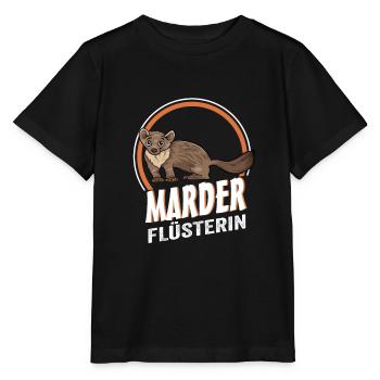 Marder Flüsterin - Stanley/Stella Kinder T-Shirt MINI CREATOR  - Schwarz - Vorne - Mikhail (115cm)