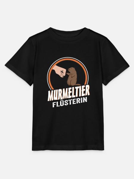Murmeltier Flüsterin - Stanley/Stella Kinder T-Shirt MINI CREATOR - Schwarz