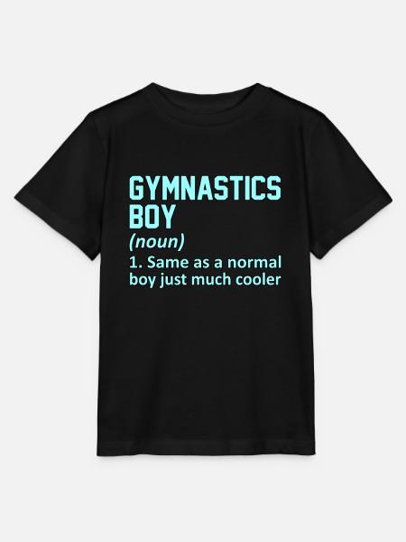 Gymnastics Boy Definition Gymnast Gymnastic Lover - Stanley/Stella MINI CREATOR Kids’ T-Shirt - black