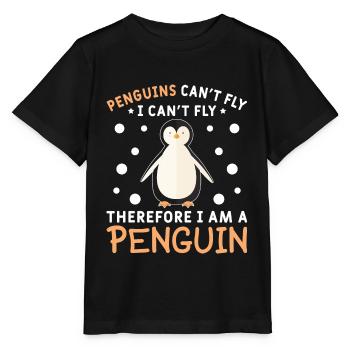 Penguin Penguin Penguin Penguin Lovers - Stanley/Stella MINI CREATOR Kids’ T-Shirt - black - Front - Mikhail (115cm)