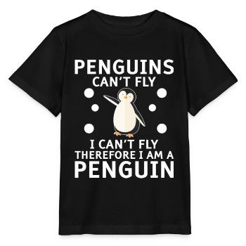 Penguin Penguin Penguin Penguin Lovers - Stanley/Stella MINI CREATOR Kids’ T-Shirt - black - Front - Mikhail (115cm)
