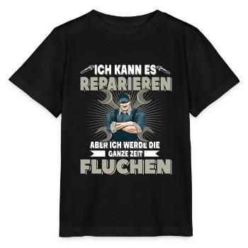 Reparatur für einen Mechaniker - Stanley/Stella Kinder T-Shirt MINI CREATOR  - Schwarz - Vorne - Mikhail (115cm)