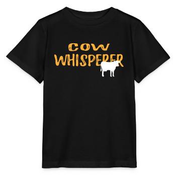 Cow Whisperer Graphic Tshirt - Stanley/Stella MINI CREATOR Kids’ T-Shirt - black - Front - Mikhail (115cm)