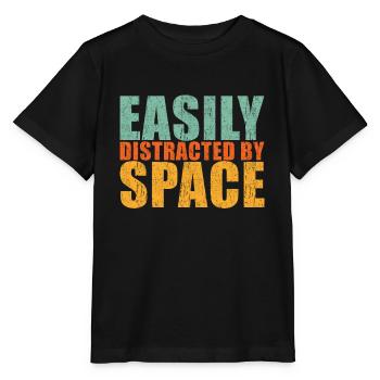 Space - Stanley/Stella Kinder T-Shirt MINI CREATOR  - Schwarz - Vorne - Mikhail (115cm)