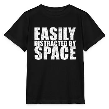 Space - Stanley/Stella Kinder T-Shirt MINI CREATOR  - Schwarz - Vorne - Mikhail (115cm)