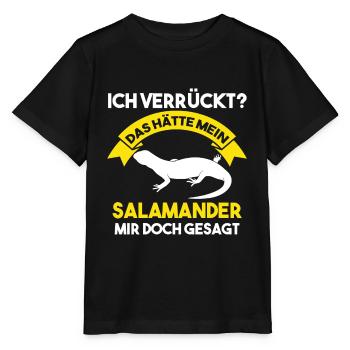 Salamander - Stanley/Stella Kinder T-Shirt MINI CREATOR  - Schwarz - Vorne - Mikhail (115cm)