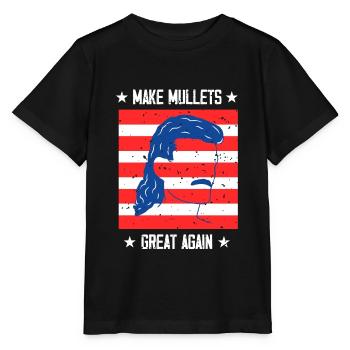 Humour politique I Cheveux de mulet Je fais des mulets - T-shirt bio MINI CREATOR Stanley/Stella Enfant - noir - Devant - Mikhail (115cm)