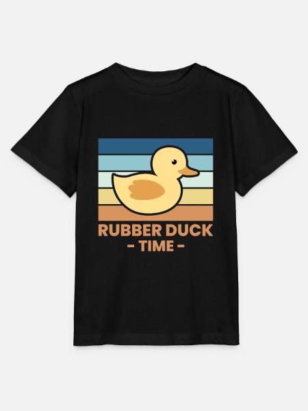 Rubber Duck Time Gummiente Geschenk - Stanley/Stella Kinder T-Shirt MINI CREATOR - Schwarz
