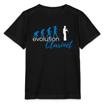 Évolution de la clarinette - T-shirt bio MINI CREATOR Stanley/Stella Enfant - noir - Devant - Mikhail (115cm)