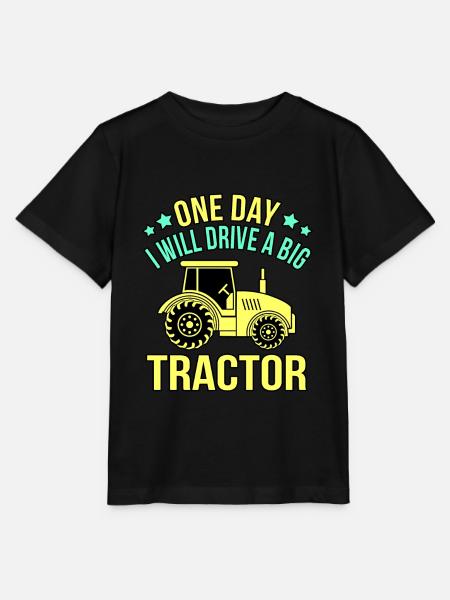 Traktor - Stanley/Stella Kinder T-Shirt MINI CREATOR - Schwarz