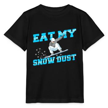 Snowboard Mangez ma poussière de neige - T-shirt bio MINI CREATOR Stanley/Stella Enfant - noir - Devant - Mikhail (115cm)
