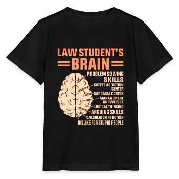 Étudiants de l’examen Brain Lawyer Lawyer de l’étudiant en droit - T-shirt bio MINI CREATOR Stanley/Stella Enfant - noir - Devant - Mikhail (115cm)