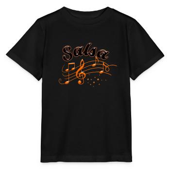 Salsa Dancing Salsa Music - T-shirt bio MINI CREATOR Stanley/Stella Enfant - noir - Devant - Mikhail (115cm)