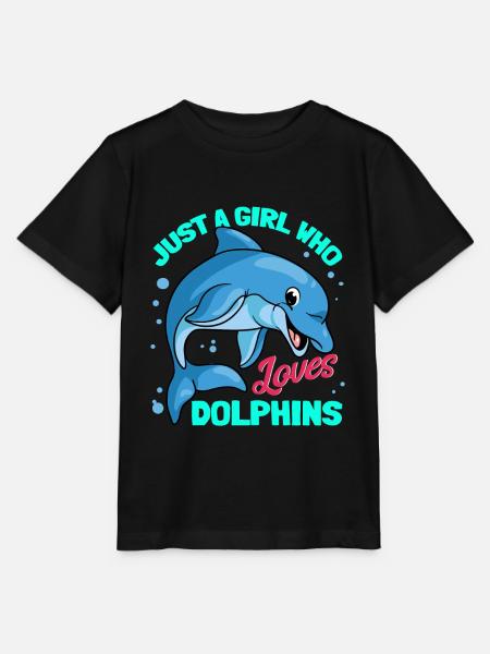Delphine Delphin Delfin - Stanley/Stella T-shirt MINI CREATOR til børn - sort
