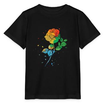 Rose Roses Rose Garden Jardinier - T-shirt bio MINI CREATOR Stanley/Stella Enfant - noir - Devant - Mikhail (115cm)