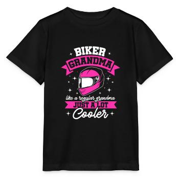 Women Motorcycle Biker Girl Motorcyclist - Stanley/Stella MINI CREATOR Kids’ T-Shirt - black - Front - Mikhail (115cm)