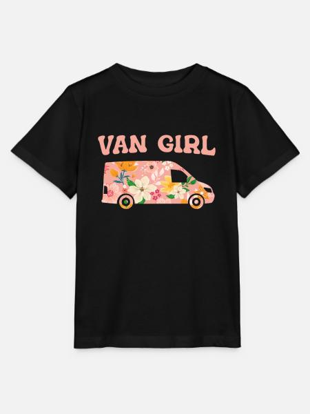 Camper Bus Caravan Camper Bus - Stanley/Stella Kinder T-Shirt MINI CREATOR - Schwarz