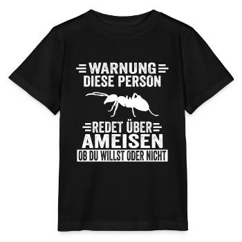 Ameisen Ameise - Stanley/Stella Kinder T-Shirt MINI CREATOR  - Schwarz - Vorne - Mikhail (115cm)