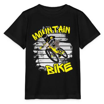 Mountainbiker / MTB Downhill Fahrrad Sprüche Bike - Stanley/Stella Kinder T-Shirt MINI CREATOR  - Schwarz - Vorne - Mikhail (115cm)
