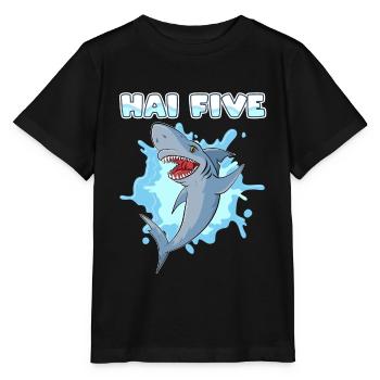 Requin Cinq Requin - T-shirt bio MINI CREATOR Stanley/Stella Enfant - noir - Devant - Mikhail (115cm)