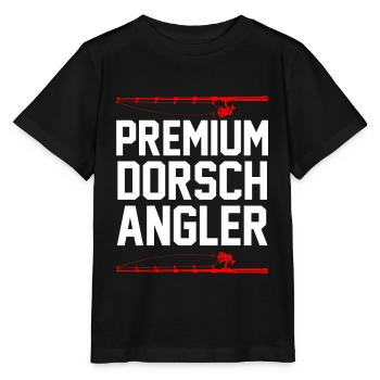 Angeln Dorsch Angler - Stanley/Stella Kinder T-Shirt MINI CREATOR  - Schwarz - Vorne - Mikhail (115cm)