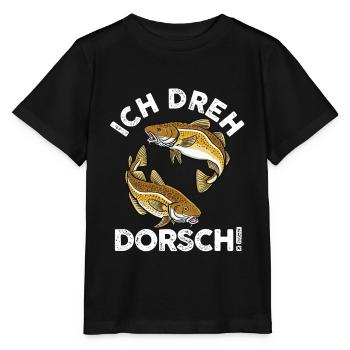 Angeln Angler Dorsch Fischer - Stanley/Stella Kinder T-Shirt MINI CREATOR  - Schwarz - Vorne - Mikhail (115cm)