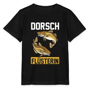 Angeln Anglerin Dorsch Fischer - Stanley/Stella Kinder T-Shirt MINI CREATOR  - Schwarz - Vorne - Mikhail (115cm)