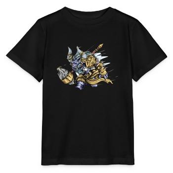 Minotaure I Créature mythique motif de la Grèce antique - T-shirt bio MINI CREATOR Stanley/Stella Enfant - noir - Devant - Mikhail (115cm)