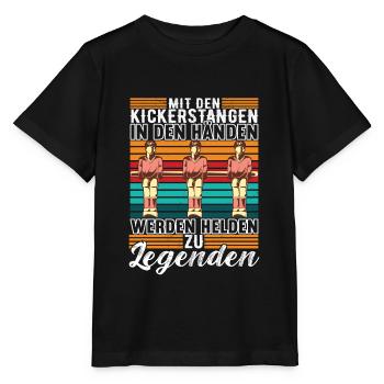Tischfußball Tischkicker - Stanley/Stella Kinder T-Shirt MINI CREATOR  - Schwarz - Vorne - Mikhail (115cm)