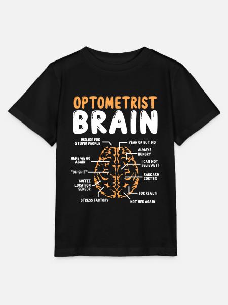 Optometrista Cervello Ottico Occhiali Da Vista Oftalmologia - Maglietta per bambini MINI CREATOR di Stanley/Stella - nero