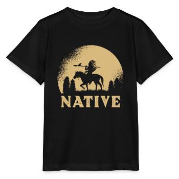 Indian - Stanley/Stella MINI CREATOR Kids’ T-Shirt - black - Front - Mikhail (115cm)
