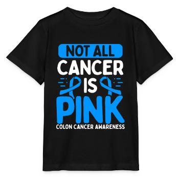 Ruban sur le cancer du côlon pour les guerriers du cancer du côlon - T-shirt bio MINI CREATOR Stanley/Stella Enfant - noir - Devant - Mikhail (115cm)