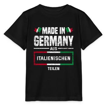 Italien Italiener - Stanley/Stella Kinder T-Shirt MINI CREATOR  - Schwarz - Vorne - Mikhail (115cm)