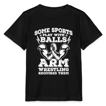 Armdrücken - Stanley/Stella Kinder T-Shirt MINI CREATOR  - Schwarz - Vorne - Mikhail (115cm)