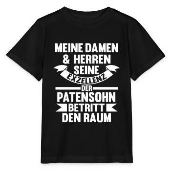 Taufe Patensohn - Stanley/Stella Kinder T-Shirt MINI CREATOR  - Schwarz - Vorne - Mikhail (115cm)