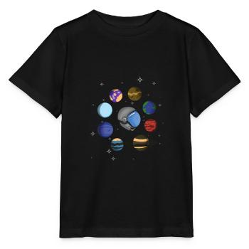 Astronaut - Stanley/Stella MINI CREATOR Kids’ T-Shirt - black - Front - Mikhail (115cm)