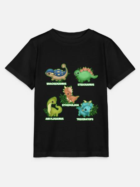 Dinosaurier - Stanley/Stella Kinder T-Shirt MINI CREATOR - Schwarz