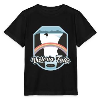 Chutes Victoria - Zimbabwe - T-shirt bio MINI CREATOR Stanley/Stella Enfant - noir - Devant - Mikhail (115cm)