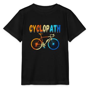 Cyclopath Bike Mountain Bikes Cyclists - Stanley/Stella Kinder T-Shirt MINI CREATOR  - Schwarz - Vorne - Mikhail (115cm)