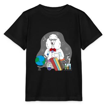 Scientifique caniche - T-shirt bio MINI CREATOR Stanley/Stella Enfant - noir - Devant - Mikhail (115cm)