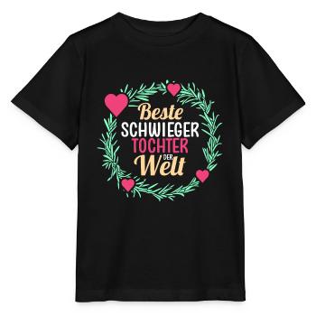 Schwiegertochter - Stanley/Stella Kinder T-Shirt MINI CREATOR  - Schwarz - Vorne - Mikhail (115cm)