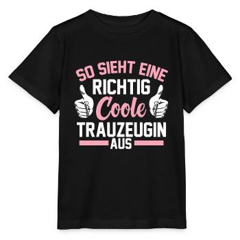 Coole Trauzeugin - Stanley/Stella Kinder T-Shirt MINI CREATOR  - Schwarz - Vorne - Mikhail (115cm)